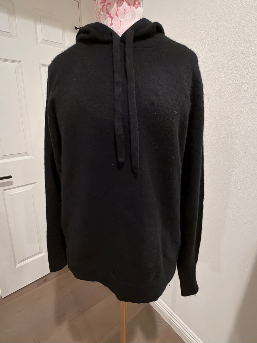 NAADAM Black Cashmere Hoodie